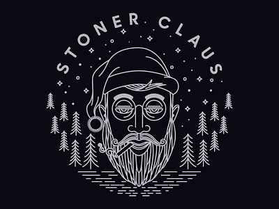 Stoner Claus graphic design illustration