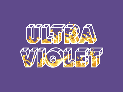 Ultra Violet graphic design typography ultra violet