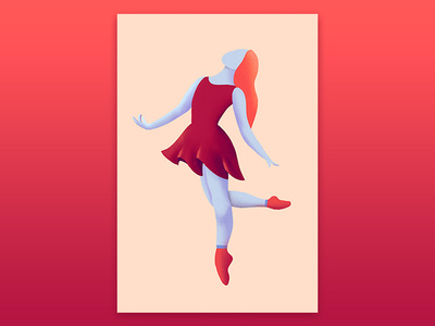 Dancer design illustration