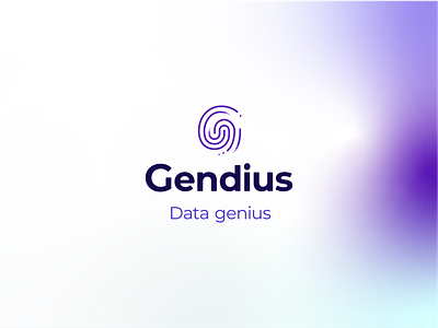 Gendius Logo Design ai algorithms brand design branding colour concept data data science design gradient illusion illustration logo modern personalised shape vector