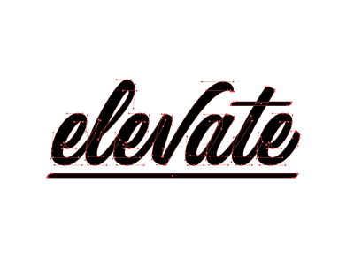 Elevate beziers goodtype handlettering lettering lettering art logotype type vector