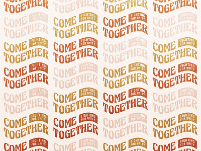Come Together Branding v3 70s branding christian church churchbranding jesusmovement logo pdx risecitychurch script type typedesign unity