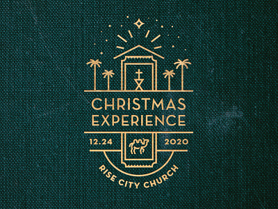 Christmas Experience Badge badge badge logo badgedesign branding camel christian holiday jesus nativity northstar palmtree