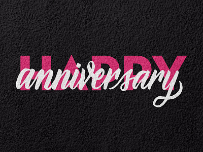 Happy Anniversary anniversary commitments crayola custom family lettering marriage neutra priorities script supertips