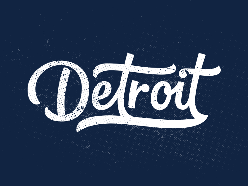 Detroit Script custom detroit handlettering lettering michigan type