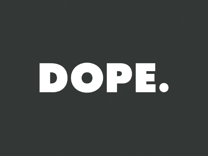 Dope...v2 ae aftereffects animate animation black colorblock dope futura gradient type typedesign typography