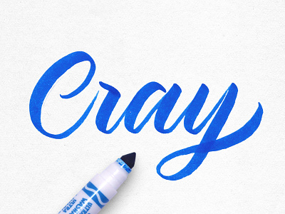 Cray...ola crayligraphy crayola lettering script type