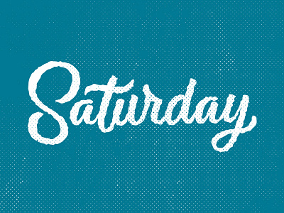 Happy Weekend halftone handlettering lettering overtime roughen type weekend