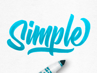 Simple Script casual causalscript crayligraphy crayola flourish handlettering lettering script