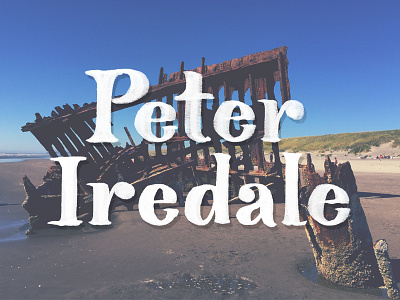 Shipwrecked! handlettering lettering nostalgia peteriredale serif shipwreck type