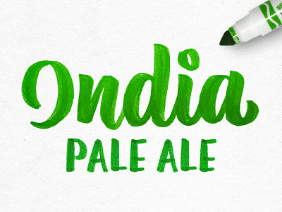 #IPAsForDays crayligraphy handlettering hops india indiapaleale ipa lettering script