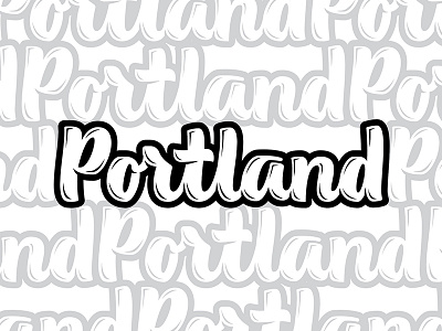 Portland Pattern brushlettering calligraphy handlettering pdx portland script