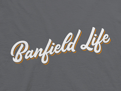 Banfield Life handlettering lettering rejected script volunteer