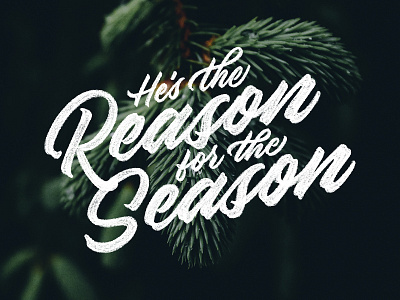 The Reason for the Season applepencil christmas handlettering holiday ipad ipadpro lettering procreate script type typedesign