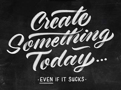 Create Something Today applepencil handlettering ipad ipadpro lettering procreate script type typedesign