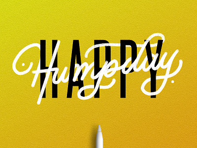 Happy Humpday applepencil handlettering ipad ipadpro lettering monoweight procreate type typedesign