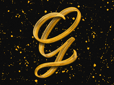 'G' applepencil brushcript handlettering ipad ipadpro lettering procreate type typedesign