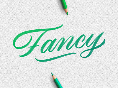 Fancy applepencil handlettering ipad ipadpro lettering monoweight procreate type typedesign