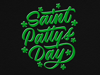 St. "Patty's" Day applepencil handlettering ipad ipadpro lettering procreate script stpaddysday stpatrick type typedesign