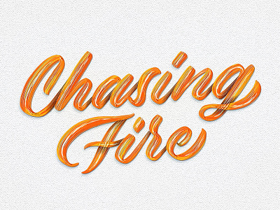 Chasing Fire applepencil handlettering ipad ipadpro lauv lettering procreate script type typedesign