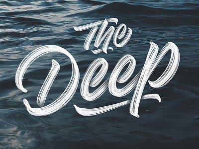 The Deep applepencil deep design handlettering handtype ipadlettering ipadpro lettering procreate script type typedesign