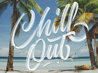 Chill Out – it's the weekend! applepencil design handlettering handtype ipadlettering lettering procreate script type typedesign