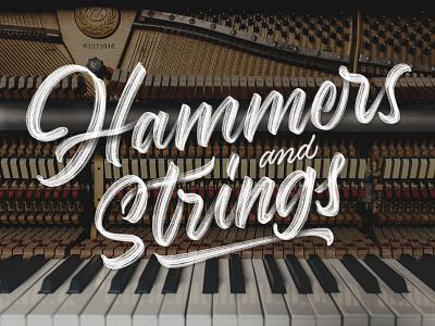 Hammers & Strings applepencil design handlettering illustration jacksmannequin lettering logo procreate script type typedesign