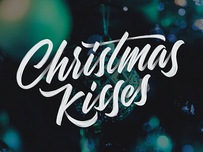 Christmas Kisses - Marty Robbins applepencil handlettering handtype ipad ipadlettering ipadpro lettering procreate script type typedesign typography