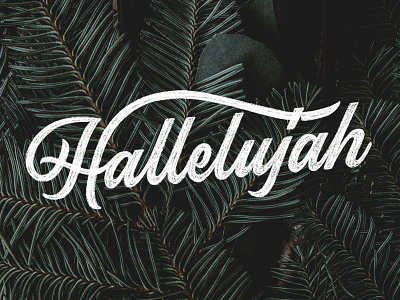 Hallelujah applepencil design handlettering handtype ipadlettering ipadpro lettering procreate script type typedesign typography