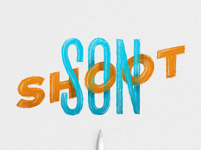 Shoot Son applepencil design handlettering handtype ipadlettering ipadpro lettering monoweight procreate type typedesign