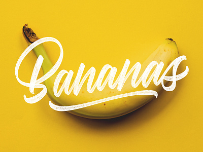 Bananas devbrush handlettering handtype lettering procreate script typebyhand unsplash
