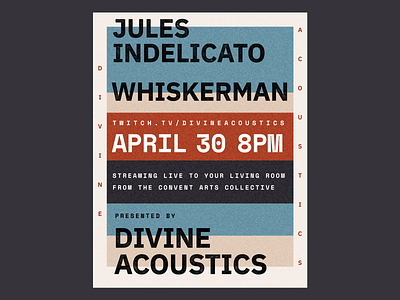 Divine Acoustics flyer band flyer poster show typogaphy