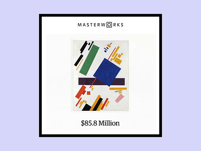 Masterworks: animated infographic for social channels animation art black and white digital ad fintech infographic investing marketing campaign motion graphics social ad stocks video video ad video edit