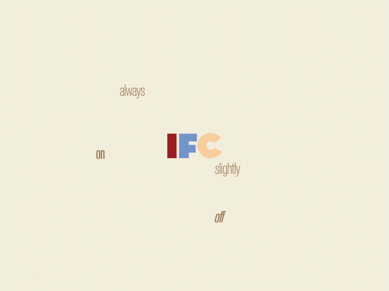 IFC Animation animation branding gif identity logo motion shapes typography
