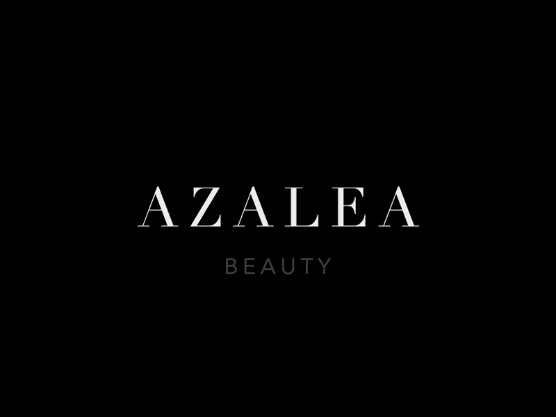 Azalea Beauty title animation beauty black brand gif logo motion typography