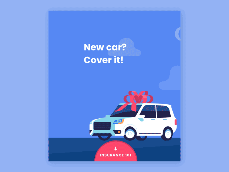 Progressive - Insurance 101 Animation ad animation car illustration insurance mobile motion ui website