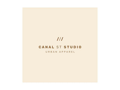 Canal St Studio template branding fashion identity logo template typography wordmark