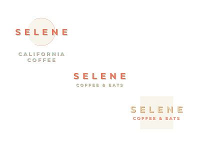 Selene logos branding cafe california coffee logo restaurant selene small business template