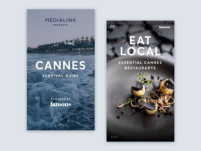 Cannes Cover Local beach cannes cuisine france guide local mobile restaurant travel typography
