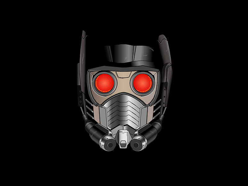 Star-Lord after effects character design glow illustration marvel passionate references peter quill star lord vector graphics