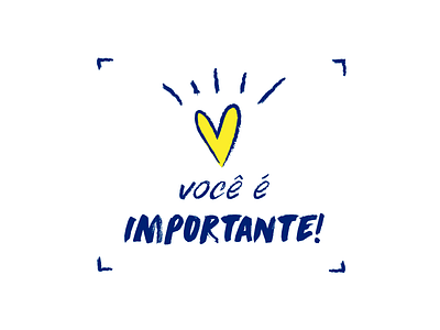 Voce é importante! card heart logo