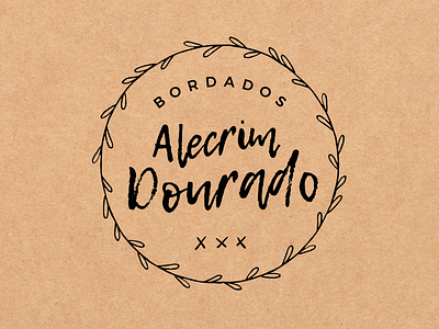 Alecrim Dourado art bordados embroidery identidade visual logotipo sisters