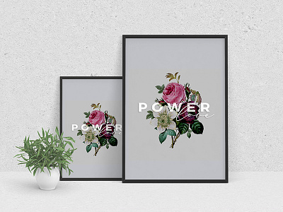 Power love flor flower love poster power power love store type urbanarts