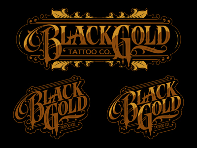 Black Gold Tattoo Co. by Jared Mirabile on Dribbble