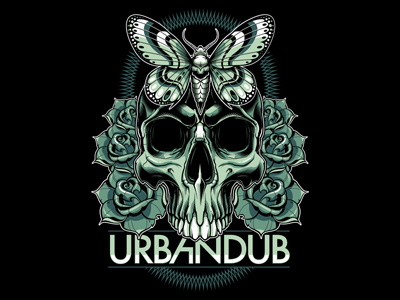 Urbandub adobe butterfly illustration illustrator skull urbandub vector