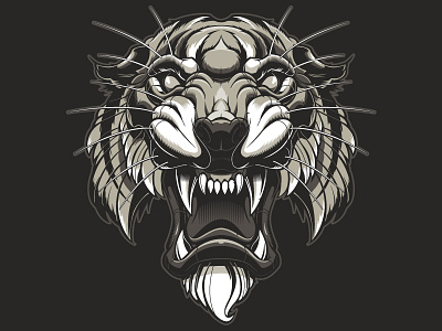 Panthera Tigris adobe illustration illustrator tiger vector