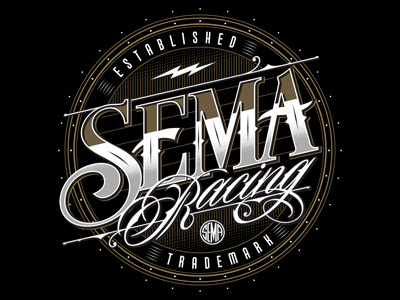 SEMA car design lettering sema type typography