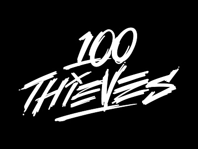 100 Thieves branding 100thieves callofduty competitive gamming custom lettering e sports hand lettering nadeshot sweyda