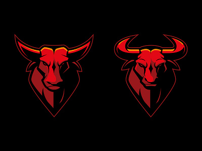 WILDBULL logo development brand bull bull logo logo sweyda vector vector illustration