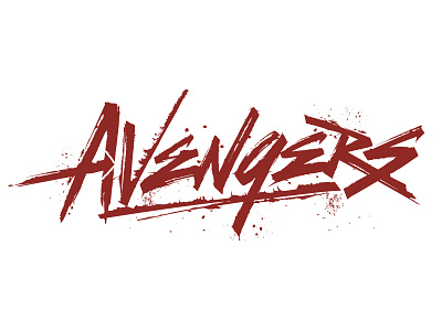 Avengers Lettering Hand Lettering Custom Lettering Sweyda Marvel